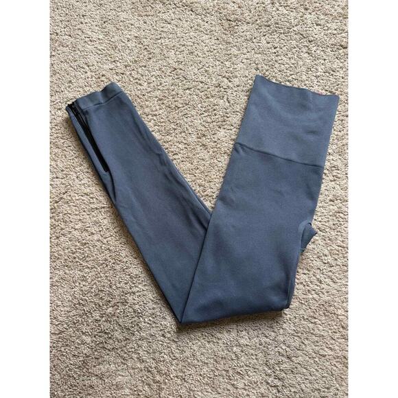 NWT Spanx Pull On High Rise Skinny Leg Seamless Side Zip Ankle Leggings Gray XL - Picture 1 of 9